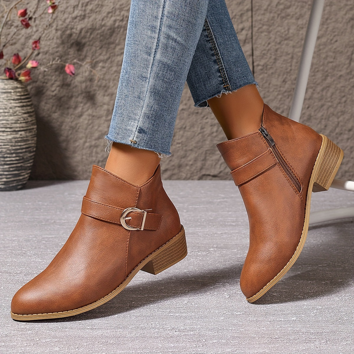 Amélina™ | Bottines confortables à boucle pour pieds sensibles