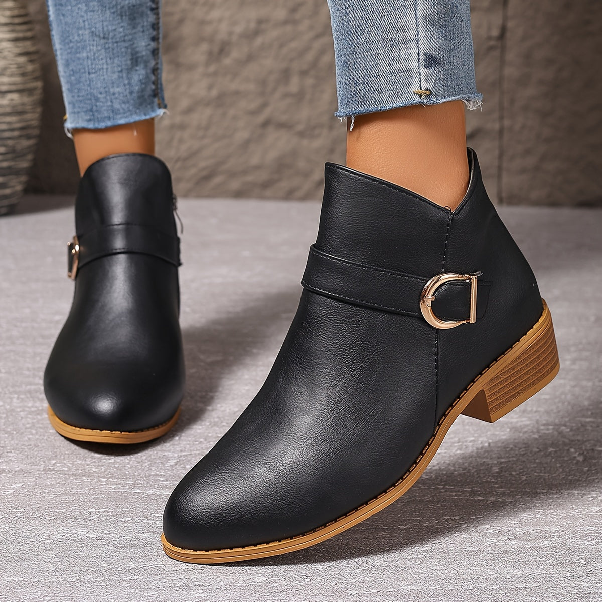 Amélina™ – Bottines confortables à boucle pour pieds sensibles