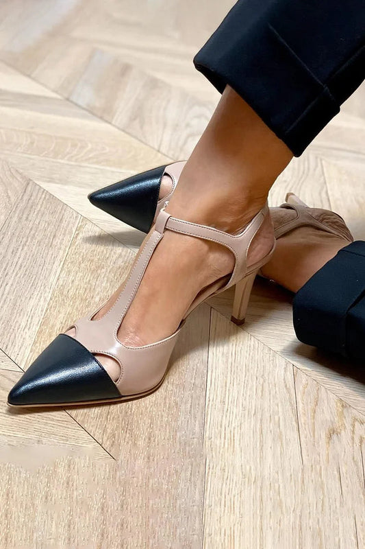 Evrardine | Escarpin Punta Bicolore