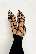 Ludovica™ | Ballerines à imprimé animalier avec brides fines