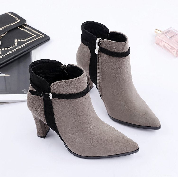 Éloriane – Bottines Élégantes à Talon Élancé
