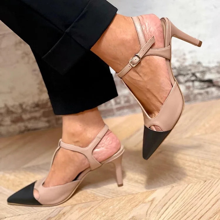 Evrardine | Escarpin Punta Bicolore