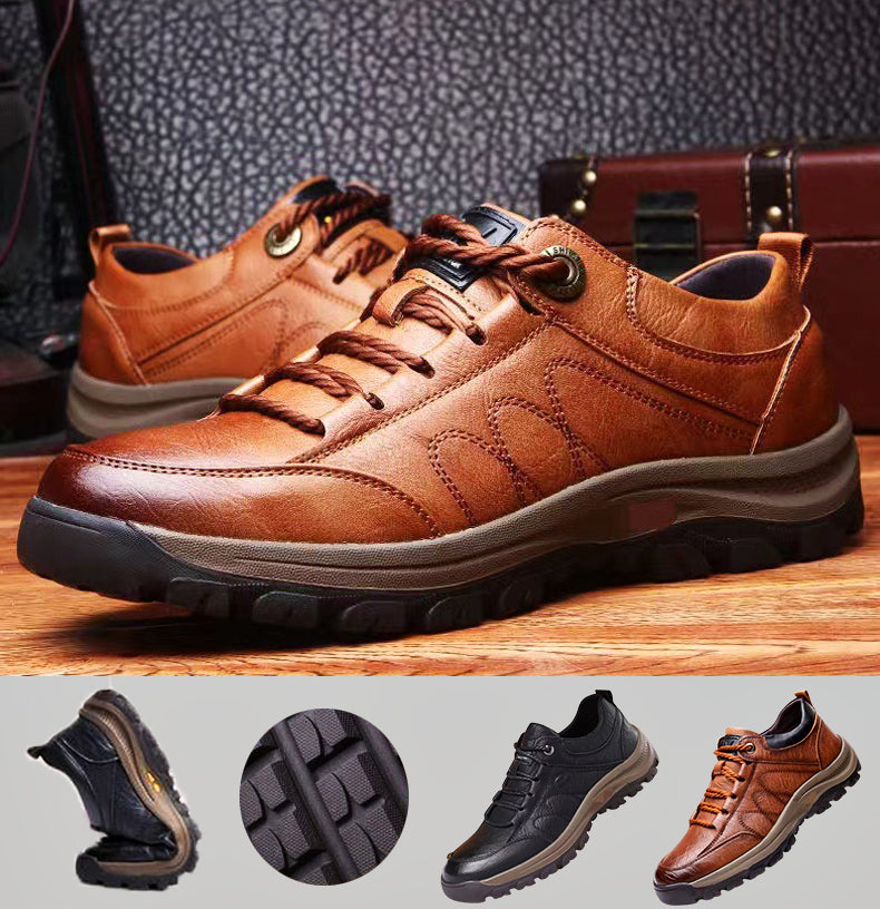 Arthur - Chaussures Casual en Cuir Brodées à la Main