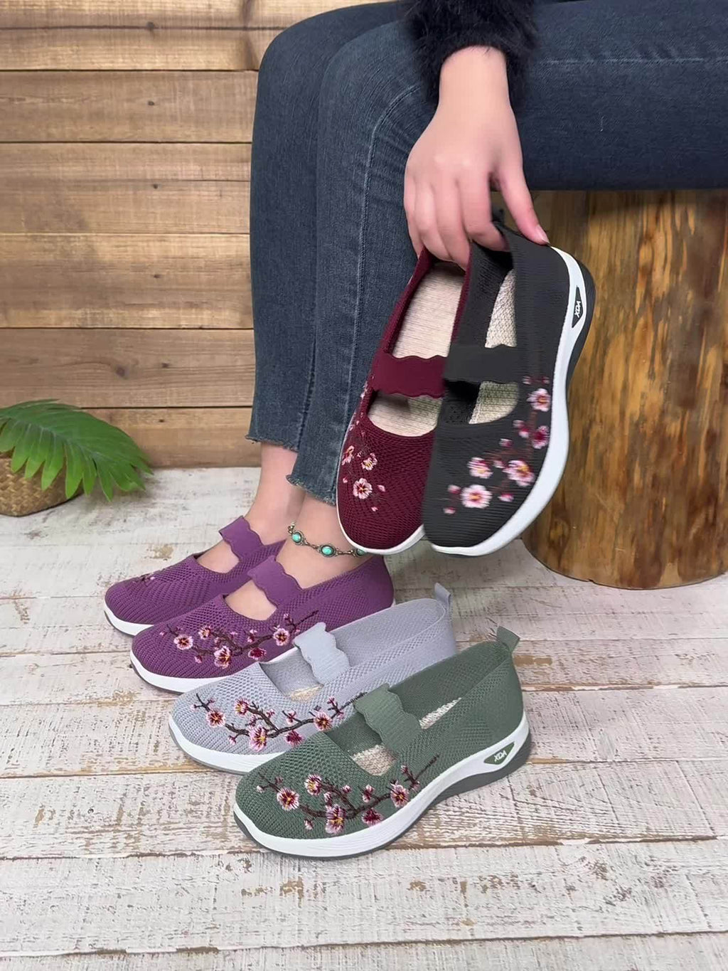 Floréa - Chaussure orthopédique à motif floral
