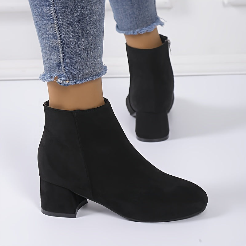 Colette™ – Bottines confortables à talon carré