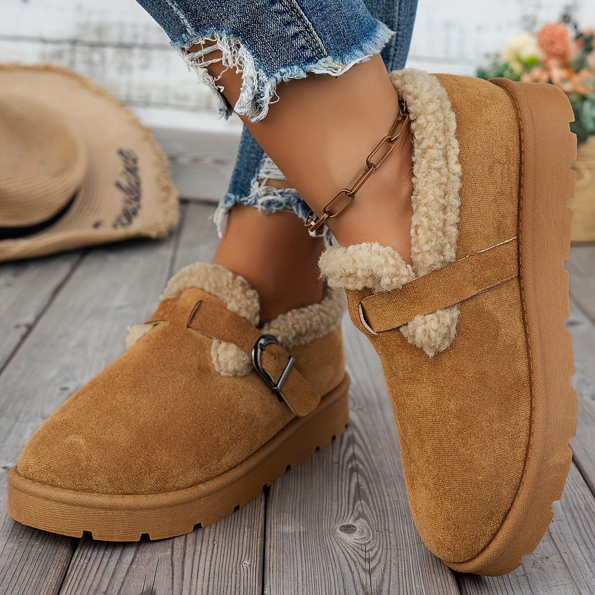 Lena | Bottines d’hiver douillettes à soutien ergonomique