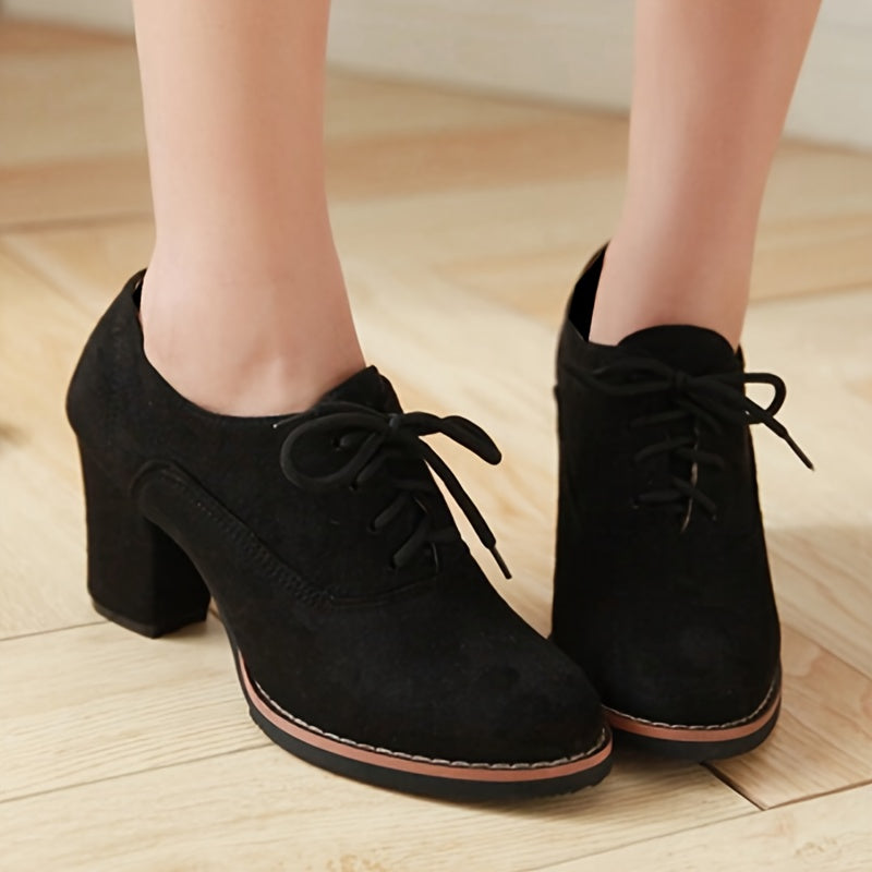 Lydia™ – Escarpins à lacets confortables à talon stable