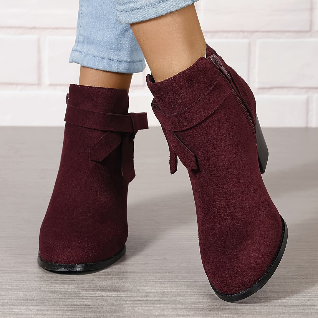 Léa | Bottines Élégantes à Talon Stable