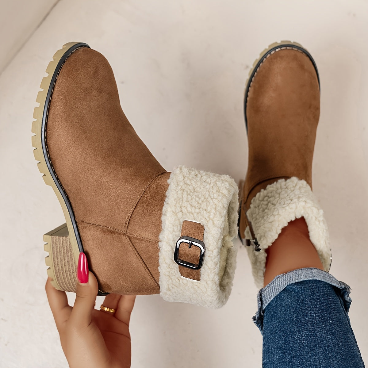 Ophélie | Bottines Hivernales Douces et Élégantes