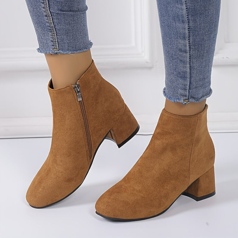 Colette™ – Bottines confortables à talon carré
