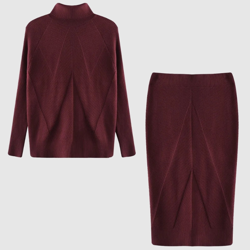 ARIELLE™ | Ensemble Tricot Deux Pièces Fleur