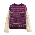 BLANDINE™ | Pull Jacquard Col Femme