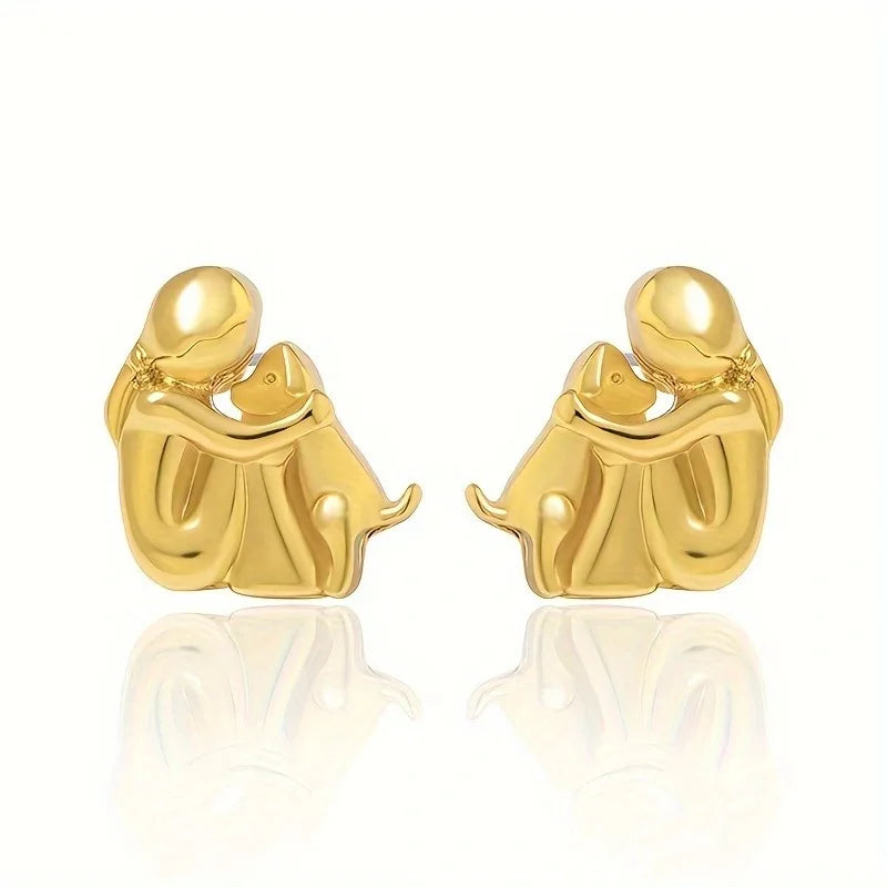 Lisa™ - Boucles d’Oreilles Icône Chien