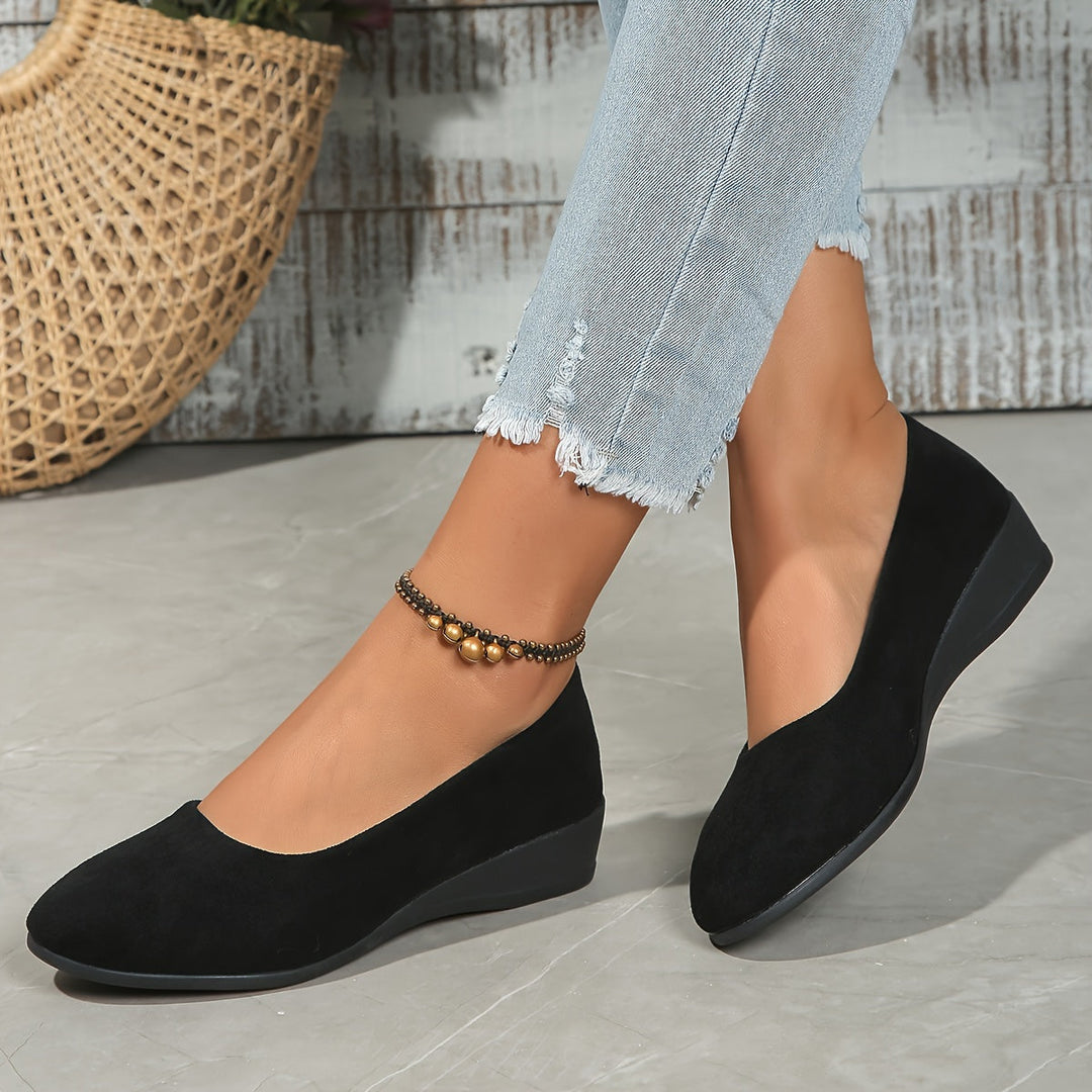 Éliane™ | Ballerines confortables à talon compensé