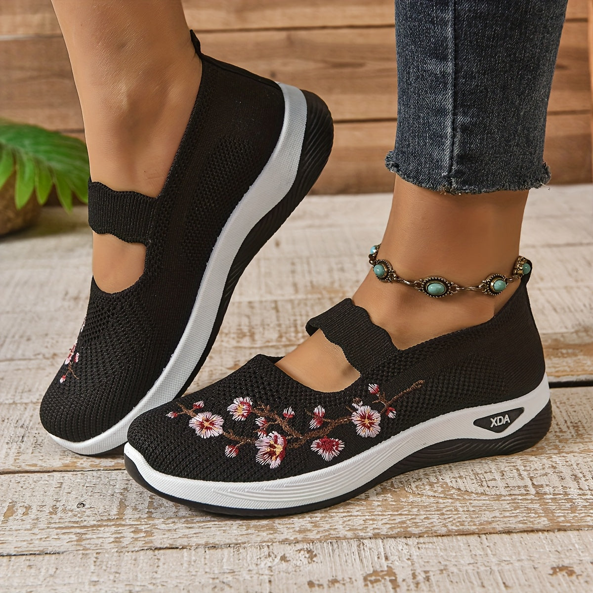 Floréa - Chaussure orthopédique à motif floral