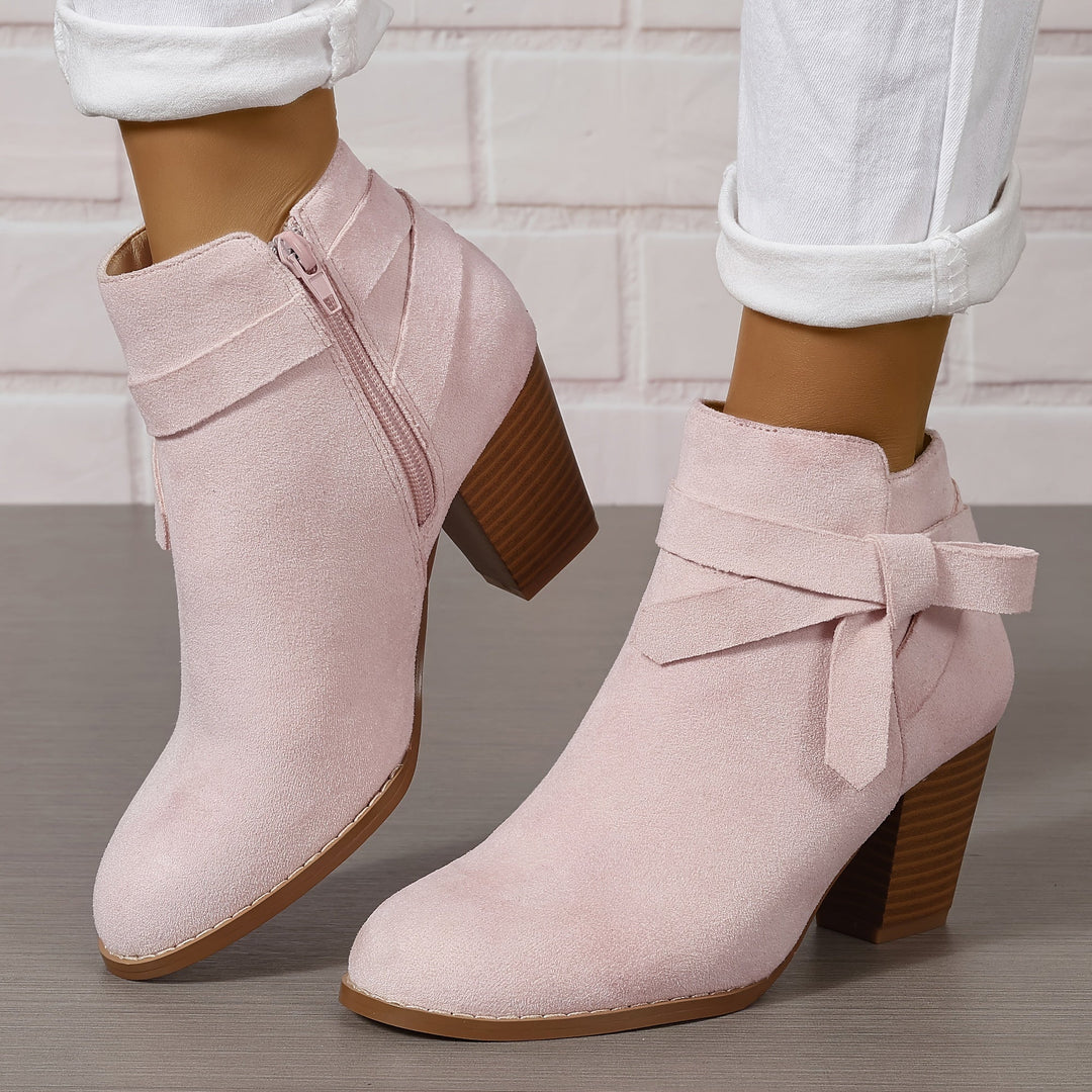 Léa | Bottines Élégantes à Talon Stable