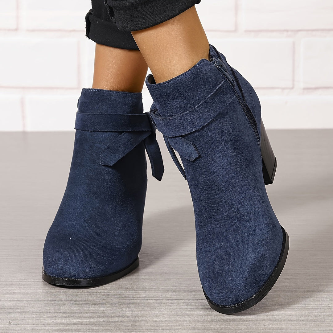Léa | Bottines Élégantes à Talon Stable
