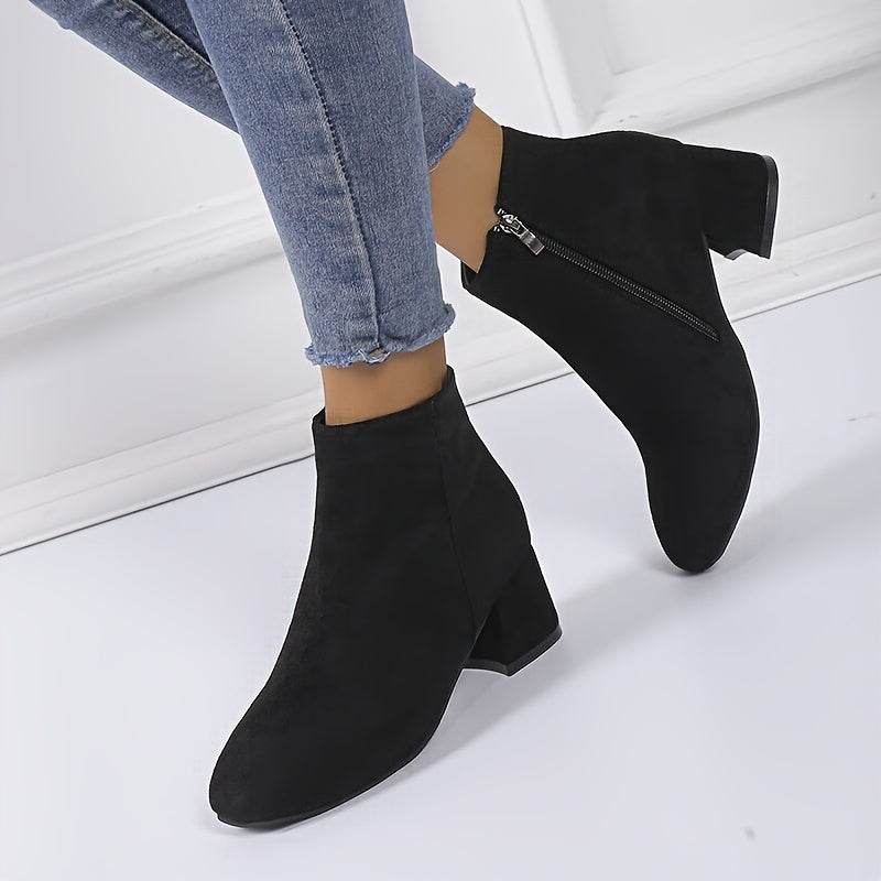 Colette™ – Bottines confortables à talon carré