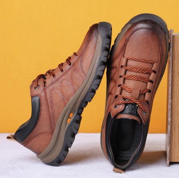 Arthur - Chaussures Casual en Cuir Brodées à la Main