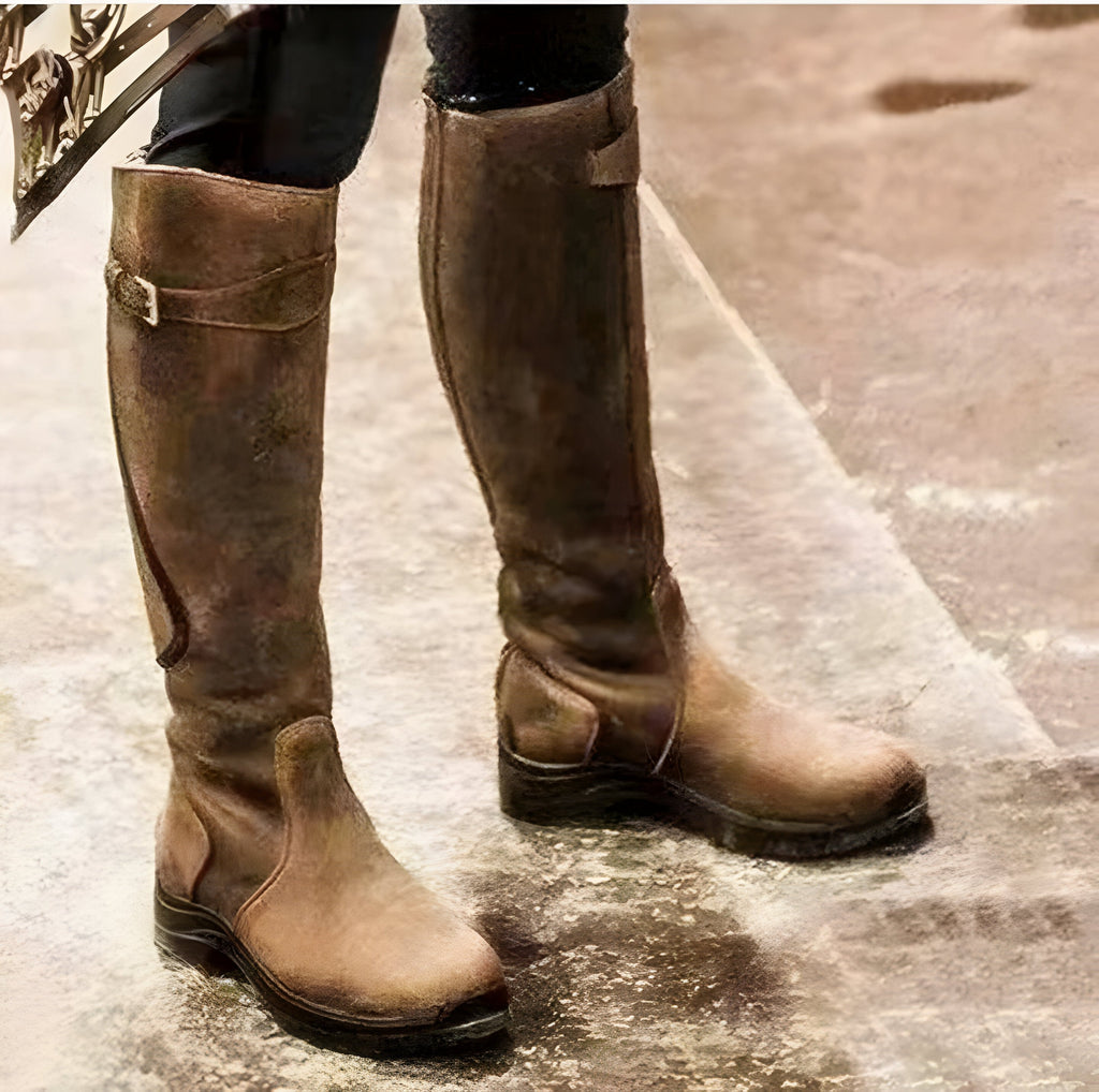 MORGAN - BOTTES ULTIMES EN CUIR VEGAN
